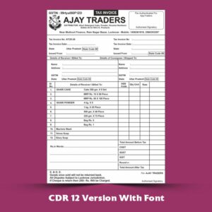 Traders Bill Book Design