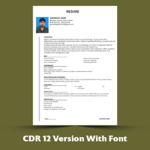 Resume/CV Design CDR