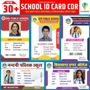 New School ID Card Design CDR