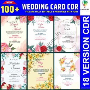 Wedding Invitation Card CDR