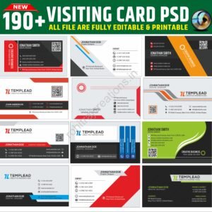 190+ PSD Visiting Card Design